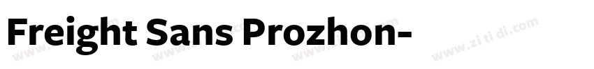 Freight Sans Prozhon字体转换